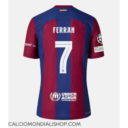 Maglie da calcio Barcelona Ferran Torres #7 Prima Maglia 2023-24 Manica Corta